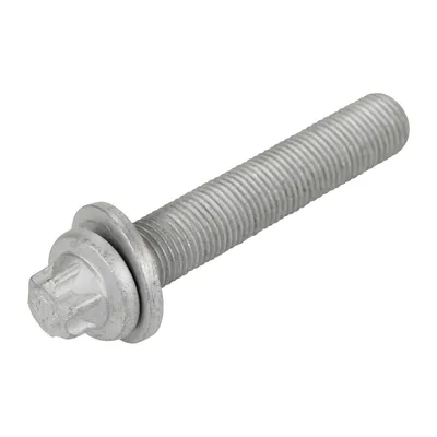 Screw front axle at shock absorber