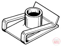 Sheet metal nut for threaded screw M 8