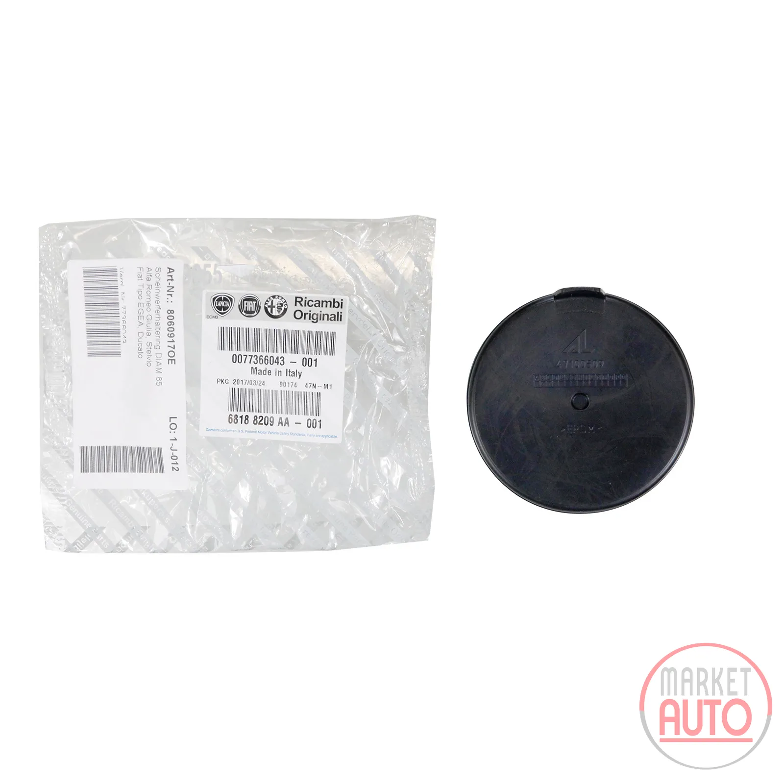 Headlight retaining ring DIAM 85