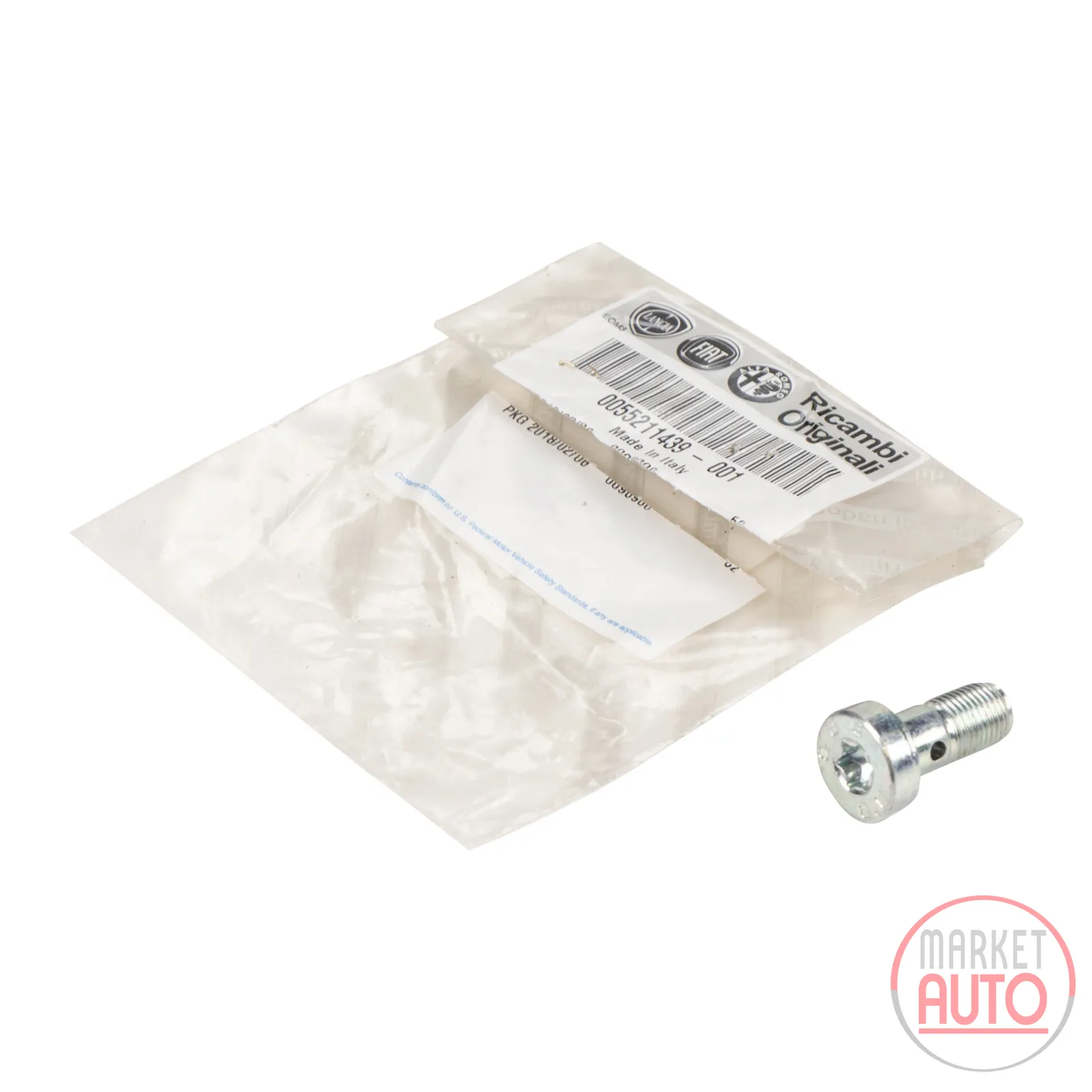 Hollow screw oil pressure hose turbocharger