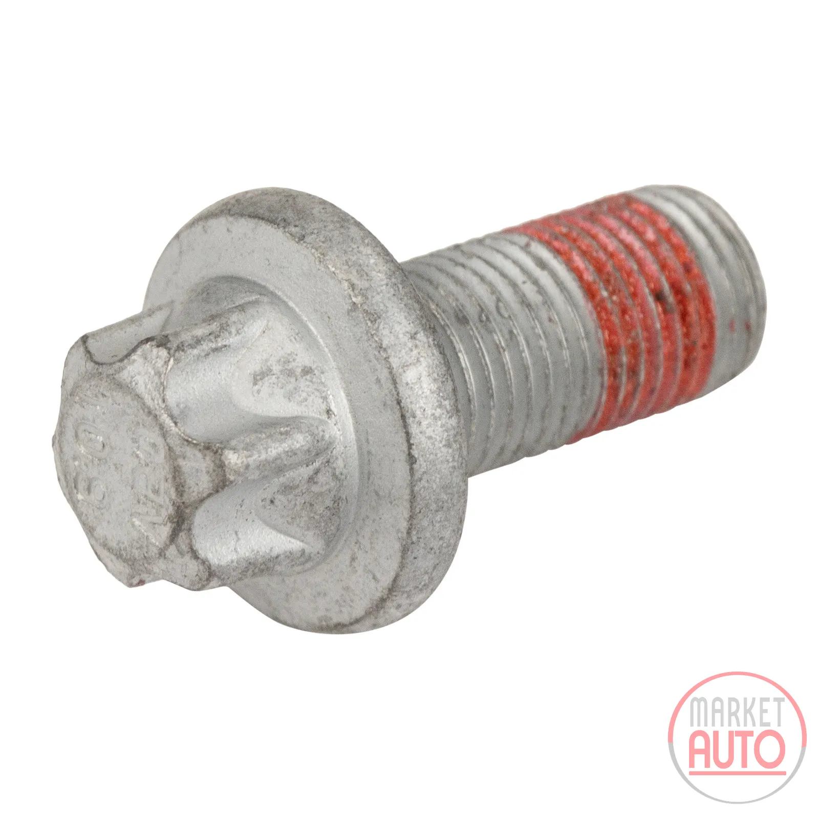 Screw with washer for the front brake