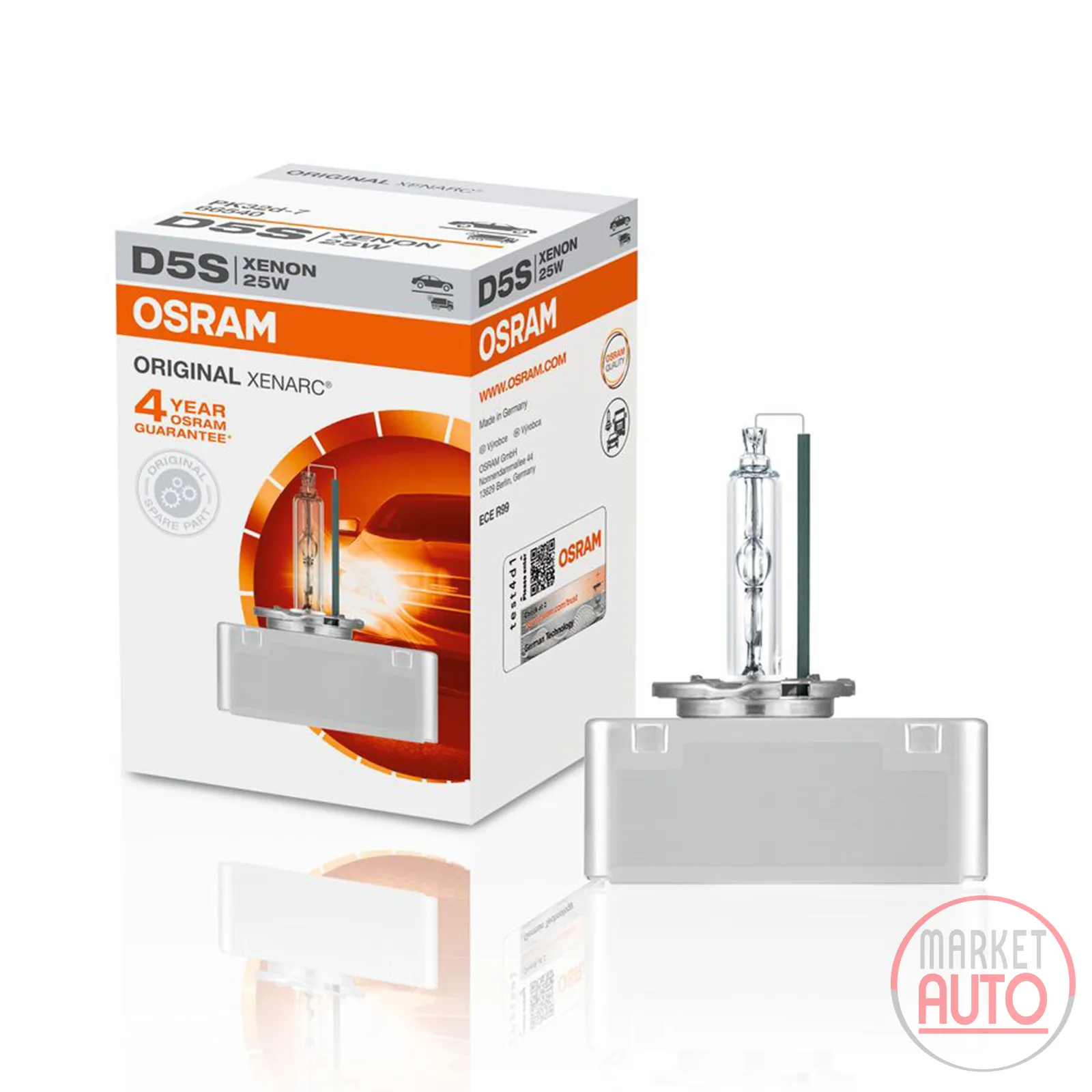 Headlight bulb Xenon D5S 12V 25W PK32d-7