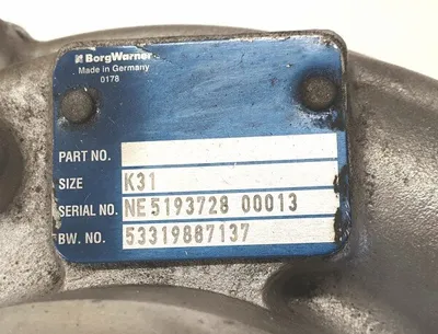 Turbocharger Remanufactured (KKK)