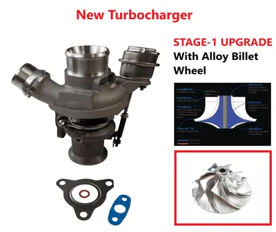 Turbocharger new with billet compressor wheels -NRGS