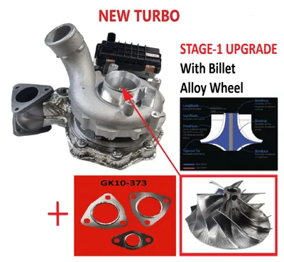 Turbocharger new with billet compressor wheels -NRGS