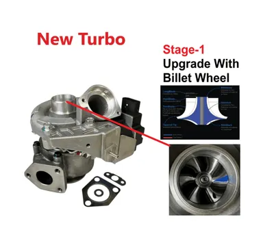Turbocharger new with billet compressor wheels (MITSUBISHI)-NRGS