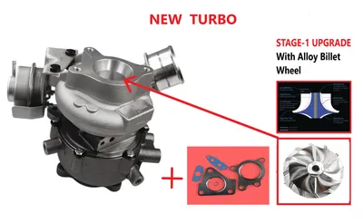 Turbocharger new with billet compressor wheels -NRGS