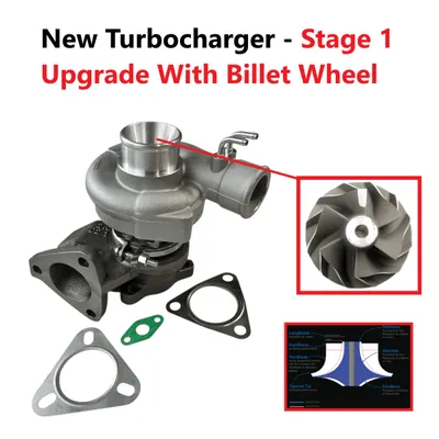 Turbocharger new with billet compressor wheels-NRGS