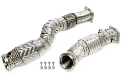 Tube d'aval avec bouclier thermique et convertisseur catalytique BMW