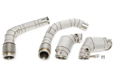 Tube d'aval avec bouclier thermique et convertisseur catalytique BMW