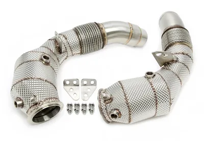 Tube d'aval avec bouclier thermique et convertisseur catalytique BMW