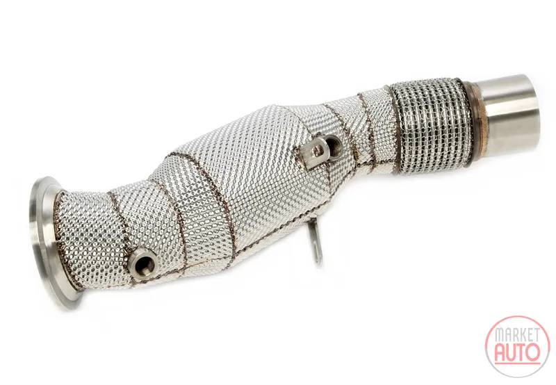Tube d'aval avec bouclier thermique et convertisseur catalytique BMW