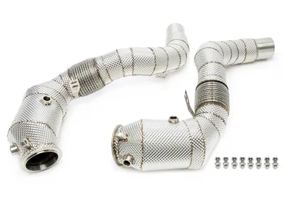 Tuyau avec convertisseur catalytique et tuyau flexible BMW
