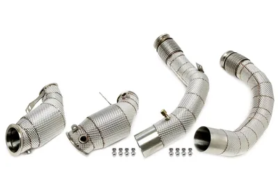 Tube d'aval avec bouclier thermique et convertisseur catalytique BMW