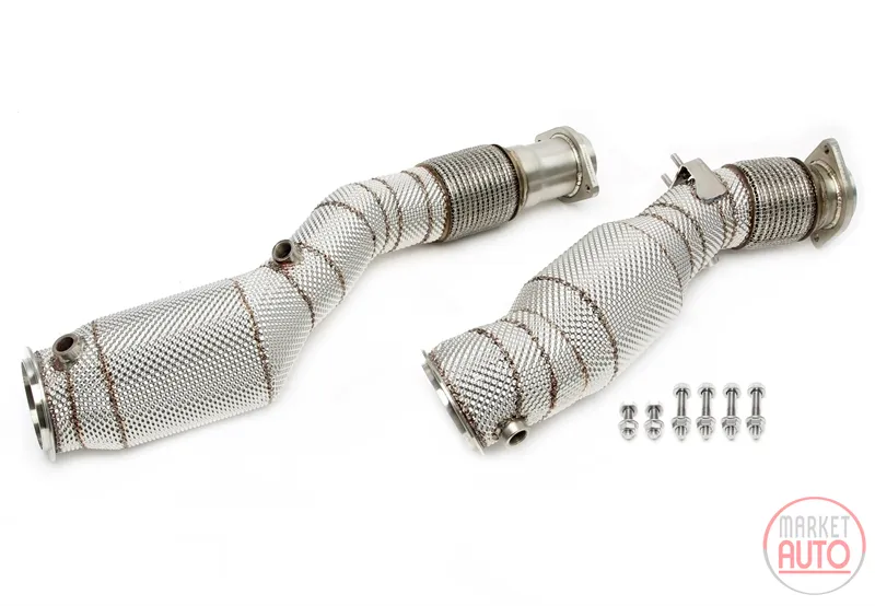 Tube d'aval avec bouclier thermique et convertisseur catalytique BMW
