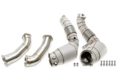 Tube d'aval avec bouclier thermique et convertisseur catalytique BMW