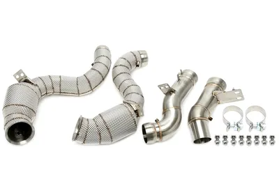 Tube d'aval avec bouclier thermique et convertisseur catalytique Mercedes Benz