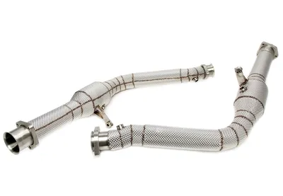 Tube d'aval avec bouclier thermique et convertisseur catalytique Mercedes Benz