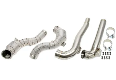 Tube d'aval avec bouclier thermique et convertisseur catalytique Mercedes Benz