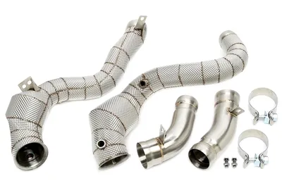 Tube d'aval avec bouclier thermique et convertisseur catalytique Mercedes Benz
