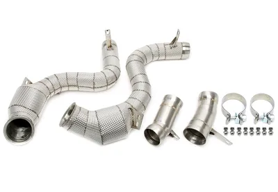 Tube d'aval avec bouclier thermique et convertisseur catalytique Mercedes Benz
