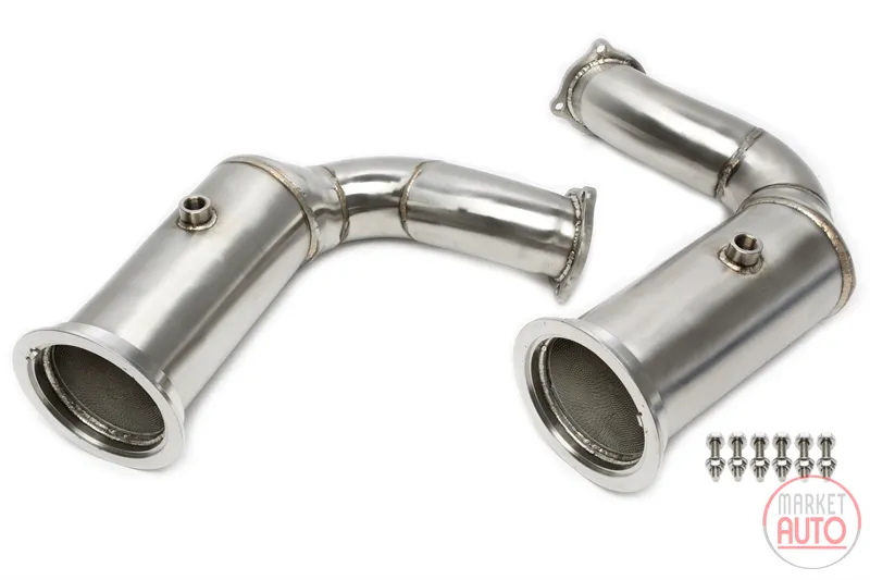 Tube d'échappement en acier inoxydable Porsche
