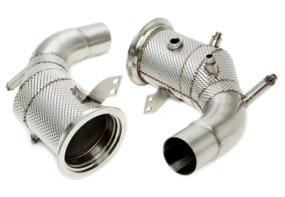 Tube d'aval avec bouclier thermique et convertisseur catalytique Porsche