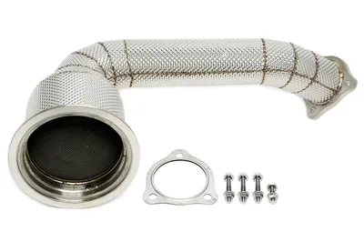 Tube d'aval avec bouclier thermique et convertisseur catalytique Porsche