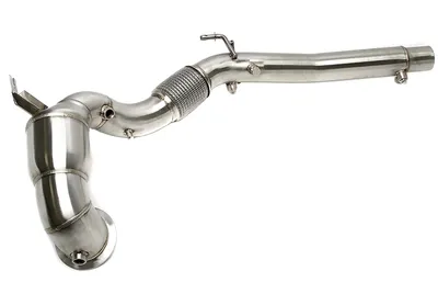 Tube d'aval en acier inoxydable avec tuyau flexible + catalyseur Audi · Cupra · Skoda · VW