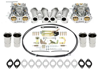 Carburateur DCOE 45mm - kit complet adapté aux moteurs à flux croisé Seat/VW 2.0l-8V Universell