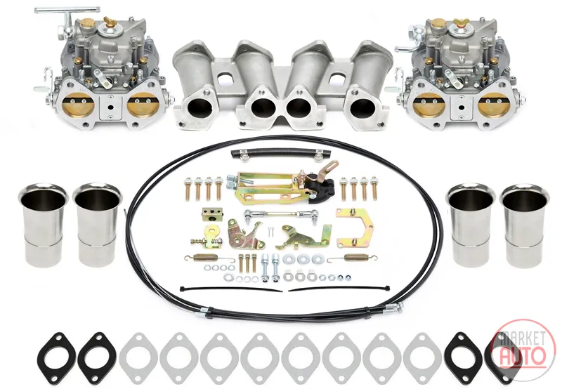 Carburateur DCOE 45mm - kit complet adapté aux moteurs à flux croisé Seat/VW 2.0l-8V Universell