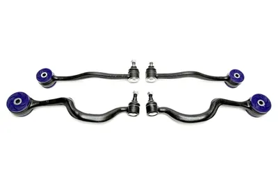 Wishbone set 4 pièces Essieu avant avec douilles PU BMW