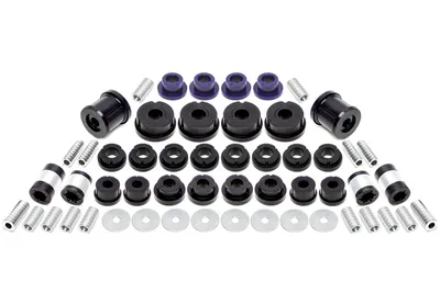 Kit de douilles PU essieu avant/arrière 54 pièces Audi · Seat · Skoda · VW