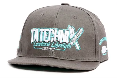 Couvercle en forme de snapback gris