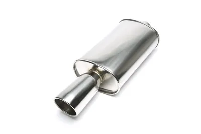 Silencieux arrière TA-Technix sport en acier inoxydable universel 100mm rond / bride / biseauté