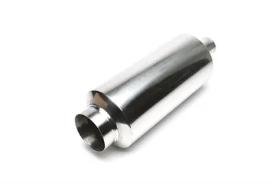 Silencieux arrière sport en acier inoxydable universel 115 / 65mm rond / aiguisé