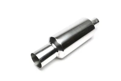 Silencieux arrière sport en acier inoxydable universel 100mm rond / aiguisé