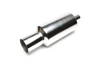 Silencieux arrière sport en acier inoxydable universel 115 / 65mm rond / aiguisé