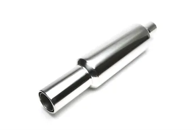 Silencieux arrière sport en acier inoxydable universel 100mm rond / brided