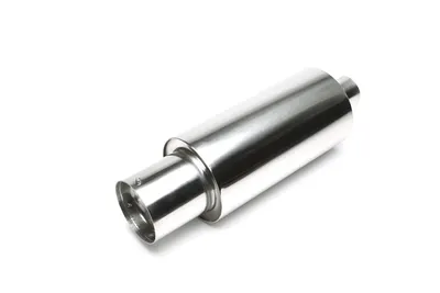 Silencieux arrière sport en acier inoxydable universel 110 / 40mm rond / aiguisé