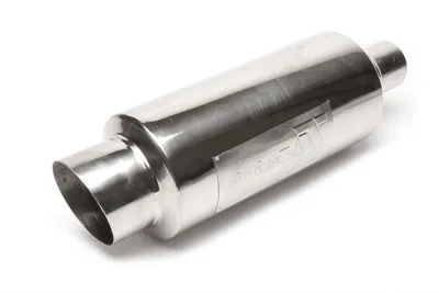 Silencieux arrière sport en acier inoxydable universel 100 / 45mm rond / biseauté / aiguisé / silencieux dans l'échappement