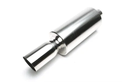 Silencieux arrière sport en acier inoxydable universel 100mm rond / aiguisé / biseauté