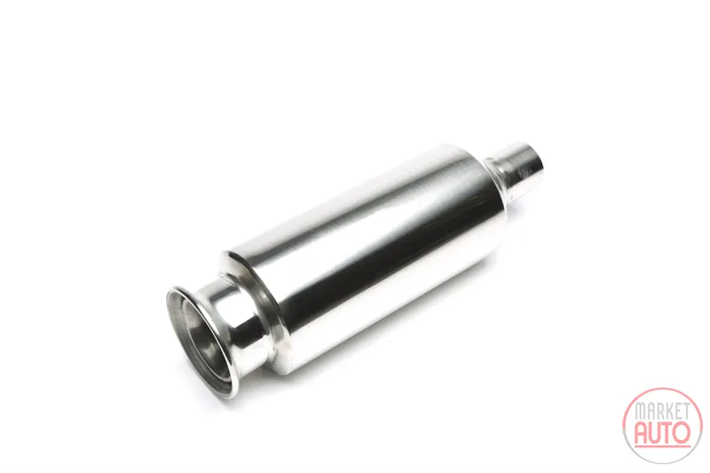 Silencieux arrière sport en acier inoxydable universel 125 / 95mm rond / brided
