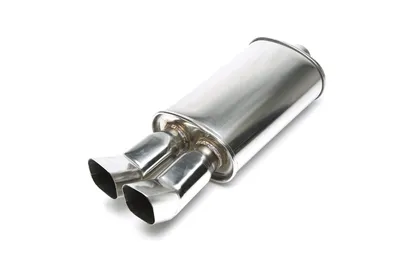Silencieux arrière sport en acier inoxydable universel 2 x 85 x 70mm
