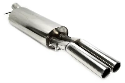 Silencieux arrière 2x76mm rond / brided Audi