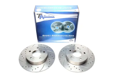 Disque de frein de sport fixé essieu arrière perforé + fente Infinti · Nissan