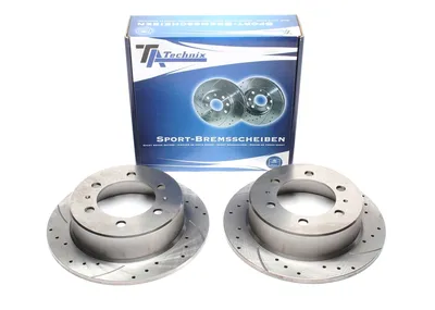 Disque de frein de sport fixé essieu arrière perforé + fente Daewoo · Ssangyong