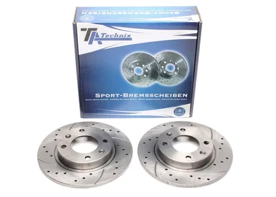 Disque de frein de sport fixé essieu arrière perforé + fente Peugeot