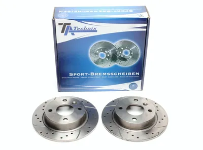 Disque de frein de sport fixé essieu arrière perforé + fente Volvo