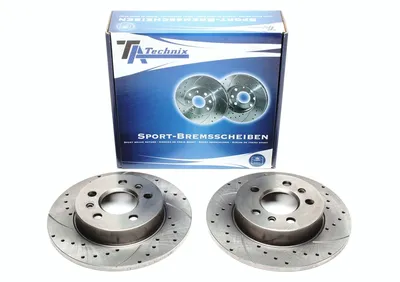 Disque de frein de sport fixé essieu arrière perforé + fente Renault